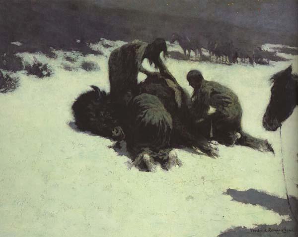 Frederic Remington The Hungry Moon (mk43)